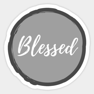 "Blessed" Design Sticker